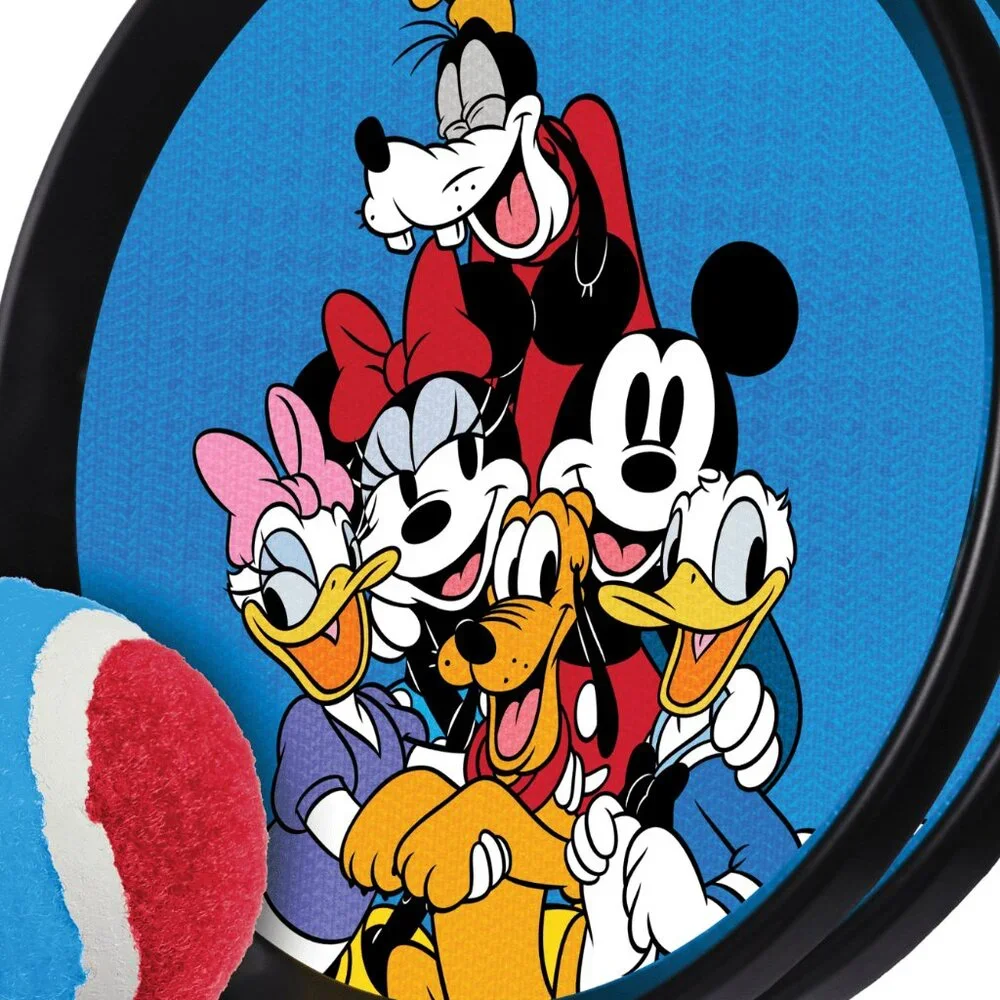 Disney Mickey Mouse Toss and Catch Paddle Game Set Indoor Outdoor Toy NIB